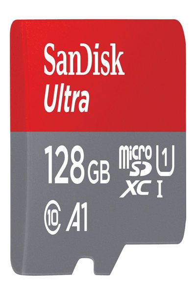 SanDisk Ultra - Flash memory card (microSDXC to SD adapter included) - SDSQUA4-128G-GN6MA