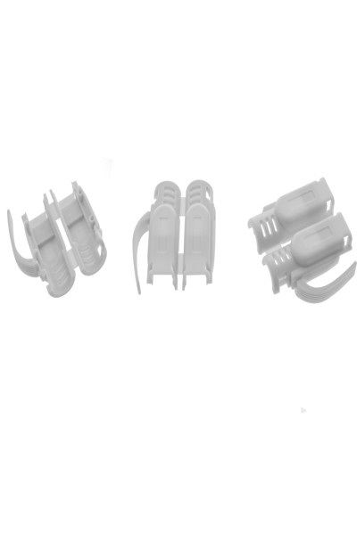 InLine Crimp connector Cat.6A RJ45 shielded - 3-piece grey 100-pack - 76016A