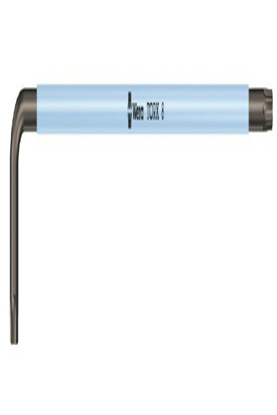 Clé Torx Wera 967 SXL TORX multicolore, L, T8, noir, bleu, acier, plastique, 16 mm