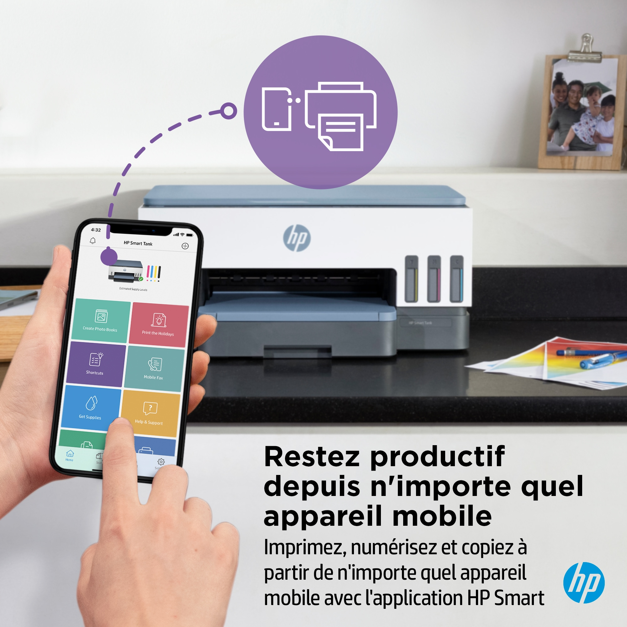 HP Printer Smart Tank 7006 All-in-One - Inkjet - Colored - 28B55A#BHC