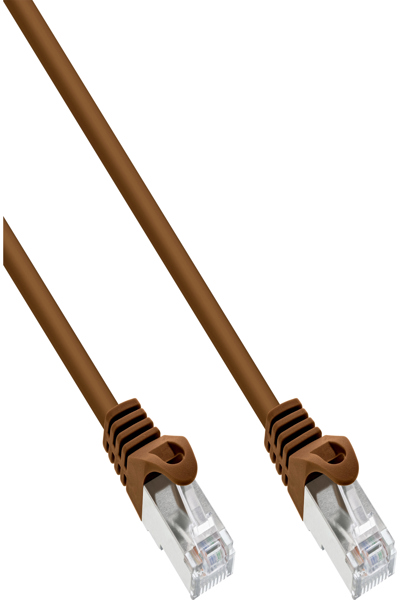 InLine Patch Cable SF/UTP Cat.5e brown 7.5m - 72575K