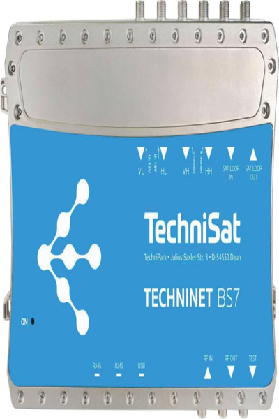 TechniSat TechniNet BS7 digitale 16-fach Kompaktkopfstation DVB-S 2 DVB-C