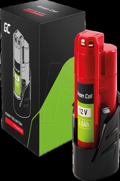 Green Cell Battery for Milwaukee M12 Replacement B3 - PTML12V3