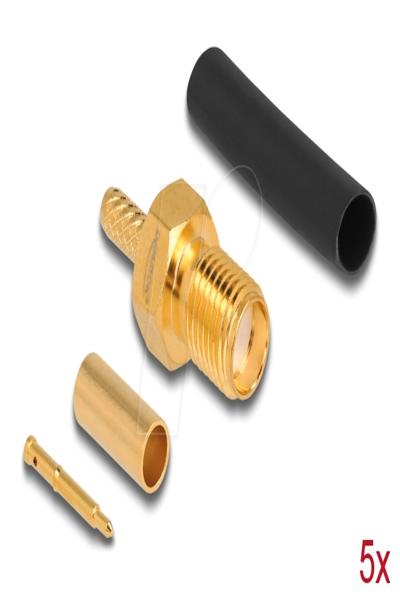 Delock Antenna connector - RP-SMA (M) crimp - 90044