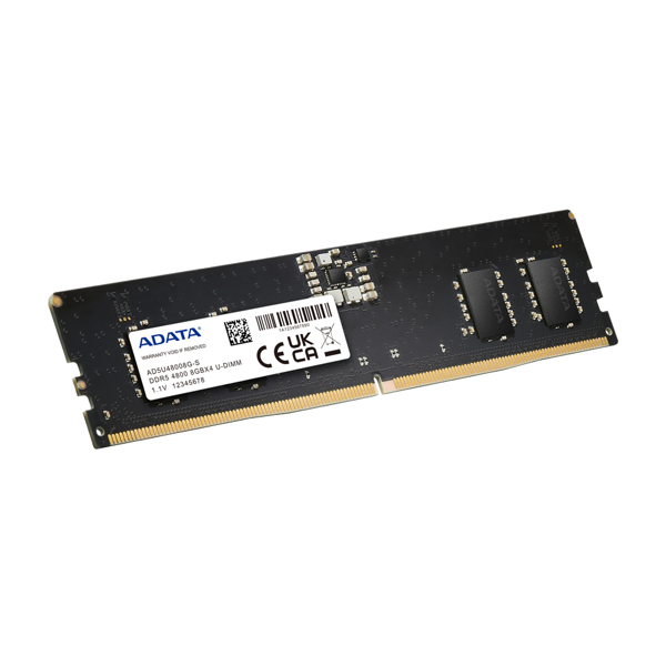 ADATA 8GB DDR5-4800MHz DIMM 288-pin, PC5-38400 - AD5U48008G-S