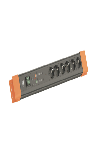 Bachmann CONNECTUS 6xCEE7/3 1xGVS 1xSchalter 2.0m CEE7/7 Sw/Or