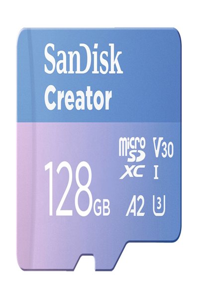 SanDisk Creator - Carte mémoire flash (Adaptateur microSDXC vers SD inclus)