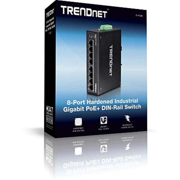 TRENDnet TI-PG80 - Switch - PoE+ - TI-PG80