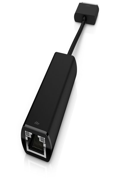 HP ElitePad Ethernet Adapter: 70-pin, RJ-45, Black