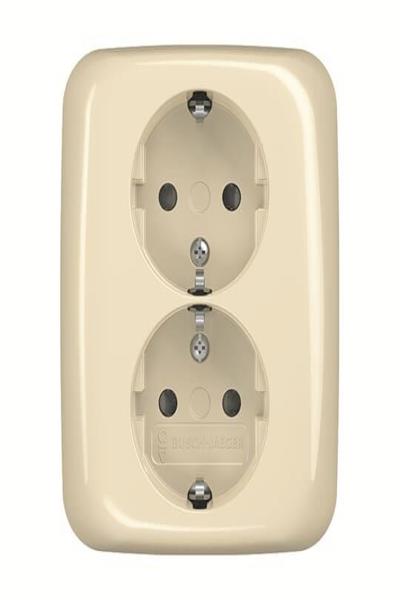 BUSCH JAEGER 202 EUJB-212 SCHUKO-Doppelsteckdose