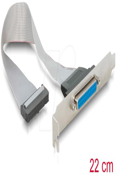 Delock Parallel panel - DB-25 (F) to 26 PIN IDC (F) - 84300