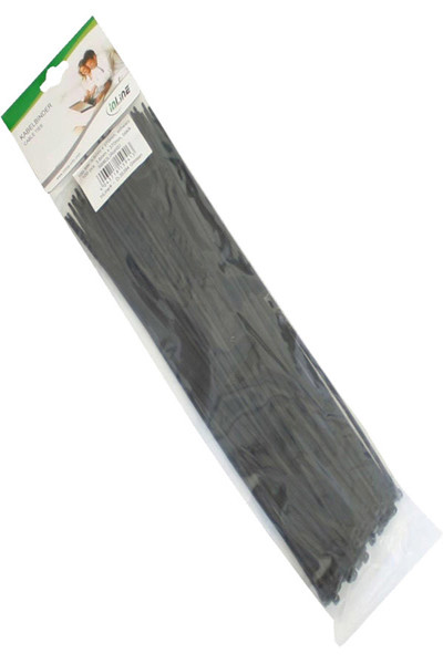 Colliers de serrage InLine longueur 370 mm largeur 3,6 mm noir 100 pièces.