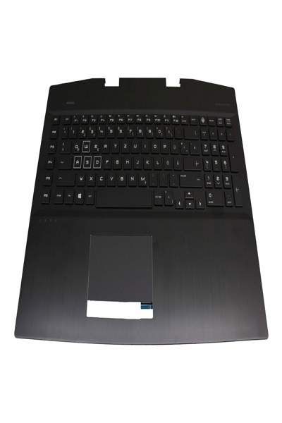 Clavier HP L63808-041 avec boîtier supérieur DE noir rétroéclairé