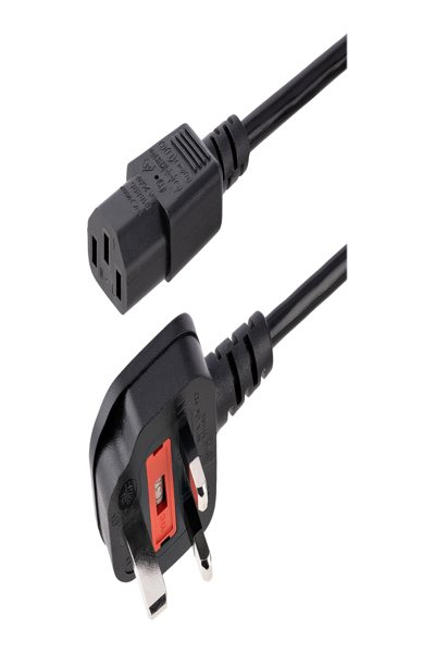 StarTech.com 1m UK till C13 strömkabel svart 10A - BS13U-1M-POWER-LEAD