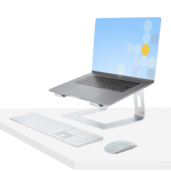 Laptop Stand for Desk, 5kg/11lb, Aluminum, Silver, Ergonomic (LAPTOP-STAND-SI... - LAPTOP-STAND-SILVER