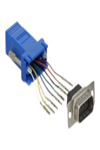 Delock Adapter Sub-D 9-polig hane till RJ45 hona monteringskit - 66167