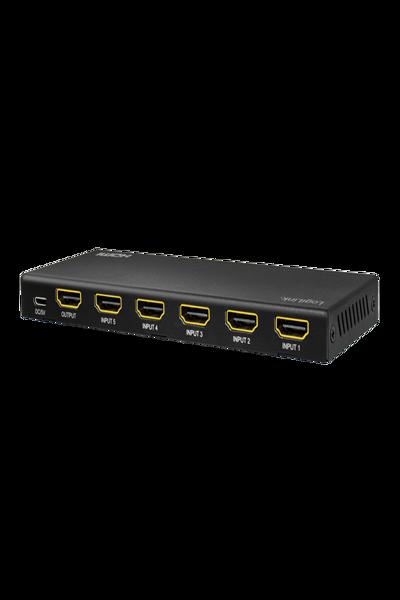 Commutateur HDMI LogiLink 5x1 4K/60 Hz HDCP HDR CEC RC - HD0060