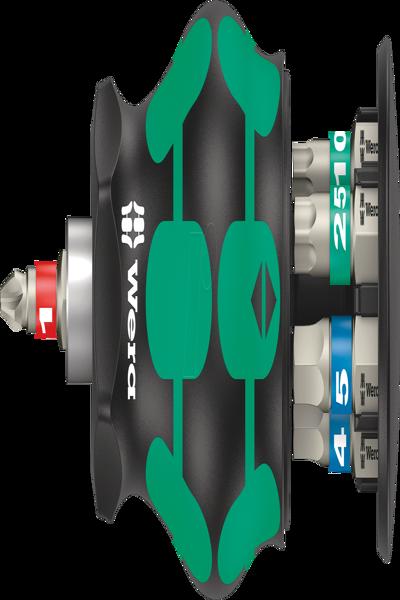 Wera 05004179001 - Porte-embouts avec 7 embouts, acier inoxydable