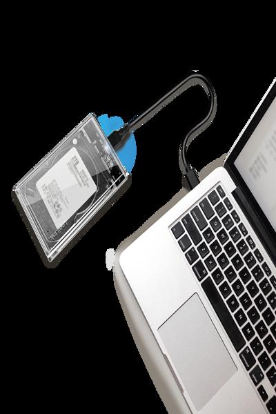 LogiLink 2.5" Transparent USB 3.0 HDD Enclosure - UA0409