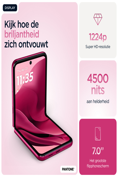 Motorola Solutions Motorola razr 60 Ultra 16/512GB Cabaret pink - PB8R0061PL