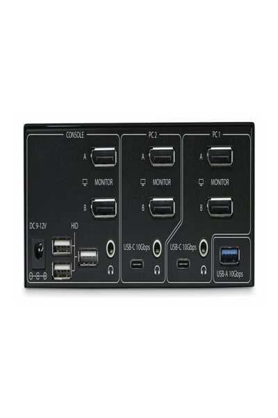 StarTech.com 2-Port Dual-Monitor DisplayPort KVM Switch 8K - P2CDD143-KVM-SWITCH