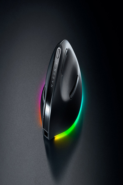 Razer Pro Click V2 Vertical Edition Schwarz - Vertikale ergonomische kabellose Maus fÃƒÂ¼r - RZ01-05250100-R3G1