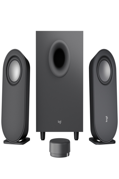 Logitech Z407 Bluetooth computer speakers with subwoofer - 2.1 channels - 40 W - PC/Laptop - Graphite - 80 W - Wireless - 980-001349
