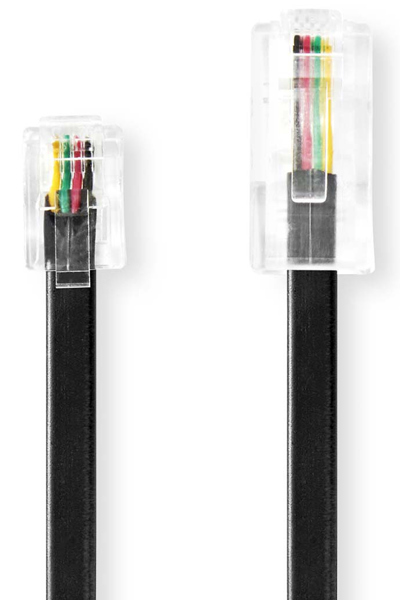 Nedis Telefon-VerlÃƒÂ¤ngerungskabel| RJ11 Stecker| RJ45|| Kabeldesign - Telephone