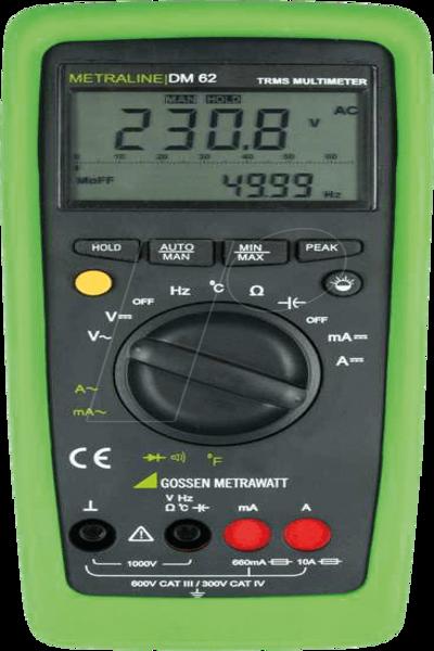 Multimètre numérique TRMS GMC Instruments METRALINE DM 62