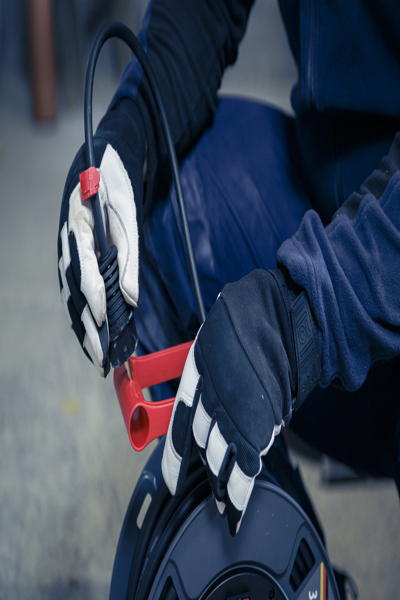 Brennenstuhl 9232400100, Svart, Röd, Plast, 5 AC-uttag, Rak, 40 m, IP44 - 9232400100