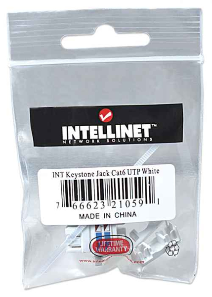 Cat 6 modulær jack UTP Keystone Jack - 210591
