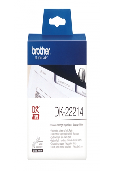 Brother DK-22214 - White - Roll (1.2 cm x 30.5 m) thermal paper - DK22214