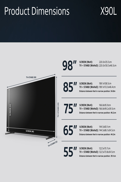Sony XR-75X90L Téléviseur 75 pouces 4K - XR75X90LAEP