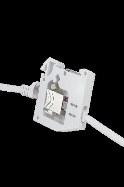 LogiLink Cat6a DIN Rail Adapter 2xRJ45 Sockel - MP0056