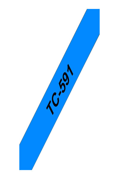 Brother TC591 - 9 mm x svart på blått - TC591