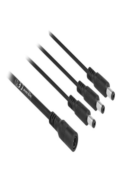 Delock Strömfördelare - DC-hona 5,5 x 2,1 mm (hona) till DC-hona 5,5 x 2,1 mm (hane) - 83021