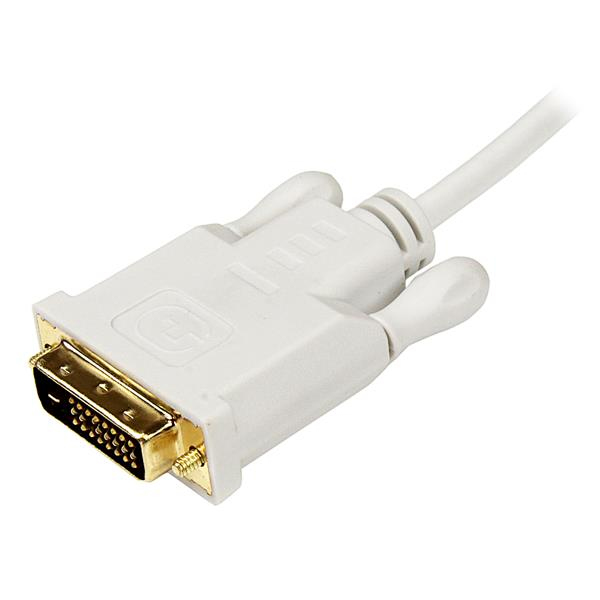 StarTech 90cm Mini DisplayPort to DVI Cable White - MDP2DVIMM3W