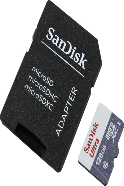 SanDisk Ultra - Carte mémoire flash (adaptateur microSDXC vers SD inclus)
