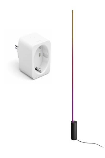 Philips Gradient Signe Stehleuchte schwarz+ Smart Plug