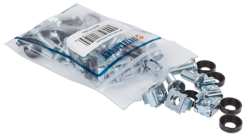 Cage Nut Set for Rack Screws and Washers - 712194