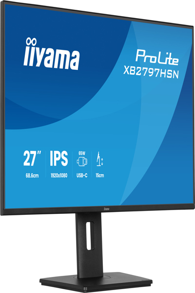 Iiyama XB2797HSN-B1 LED Monitor IPS HDMI DP USB USB-C Flat Screen