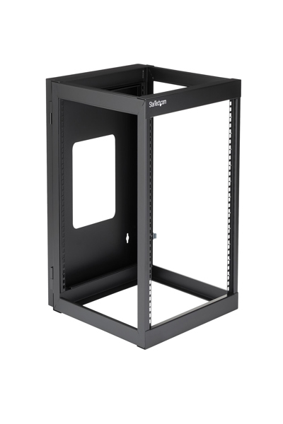 StarTech.com 12U Hinged Open Frame Wall Mount Server Rack - RK1219WALLOH