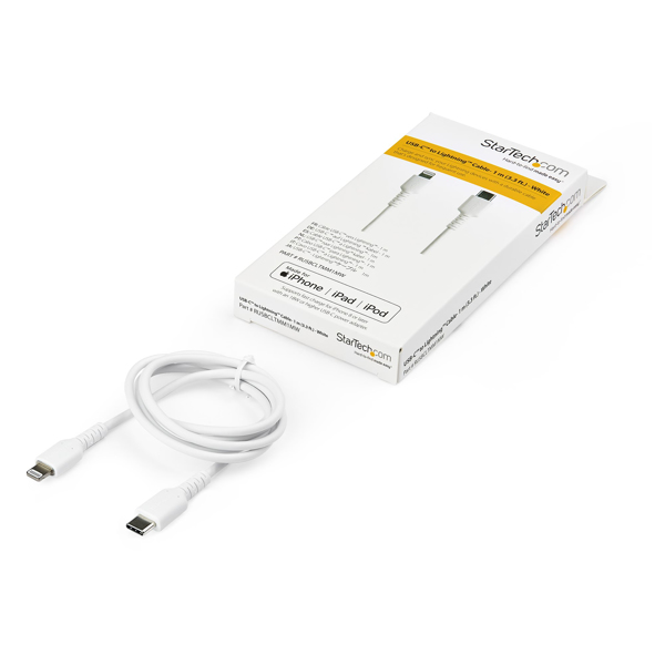 StarTech RUSBCLTMM1MW USB-C to Lightning Cable 1m White - RUSBCLTMM1MW