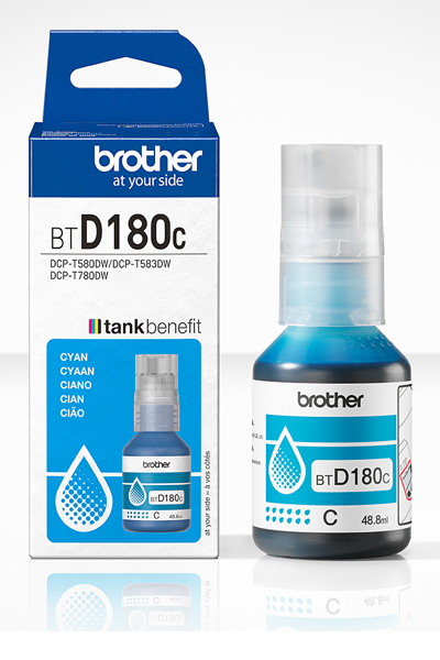 Brother Tintenflasche BTD-180C Cyan Original Ink Cartridge - BTD180C