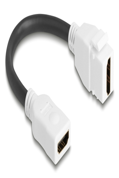 Delock Keystone Modul HDMI Buchse zu 8K20cm weiÃƒÅ¸ - Cable - Digital/Display/Video - 90684