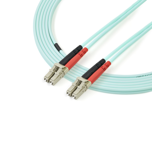 StarTech 2m Fiber Optic Cable 10Gb Aqua OM3 LC - A50FBLCLC2