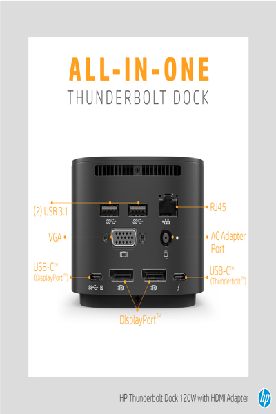 HP Thunderbolt Dock 230W G2: Docking Station - 3TR87AA#UUZ