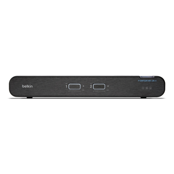 Belkin F1DN102KVM-UN-4 - 3840 x 2160 pixels - 4K Ultra HD - Black - F1DN102KVM-UN-4