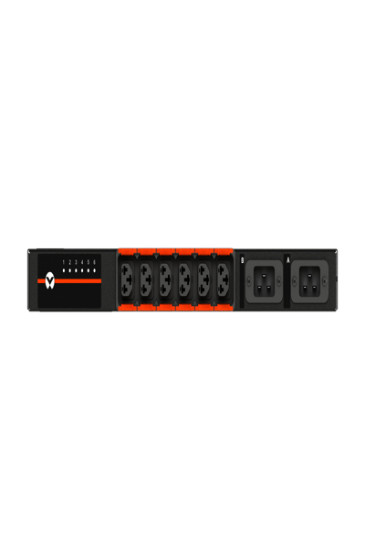 Vertiv Geist AUR5M1R5-06CF17-2C20C20A900-D, Övervakad, 0U, Enfas, Horisontell, Svart, LCD - VA6U21A0