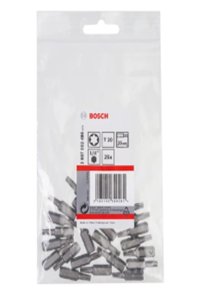 Bosch Schrauberbit Extra-Hart T20 25mm 25 StÃƒÂ¼ck